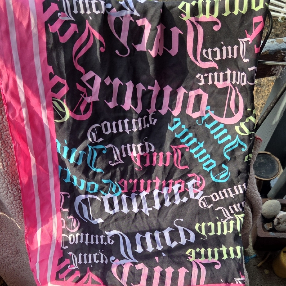 Juicy Couture Multicolor Logo Scarf